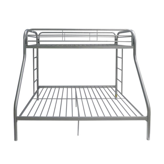 Tritan Bunk Bed (Twin/Full) in Silver