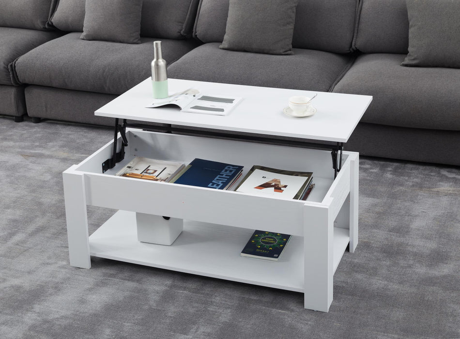 Lift Top Extendable  Coffee Table with Storage