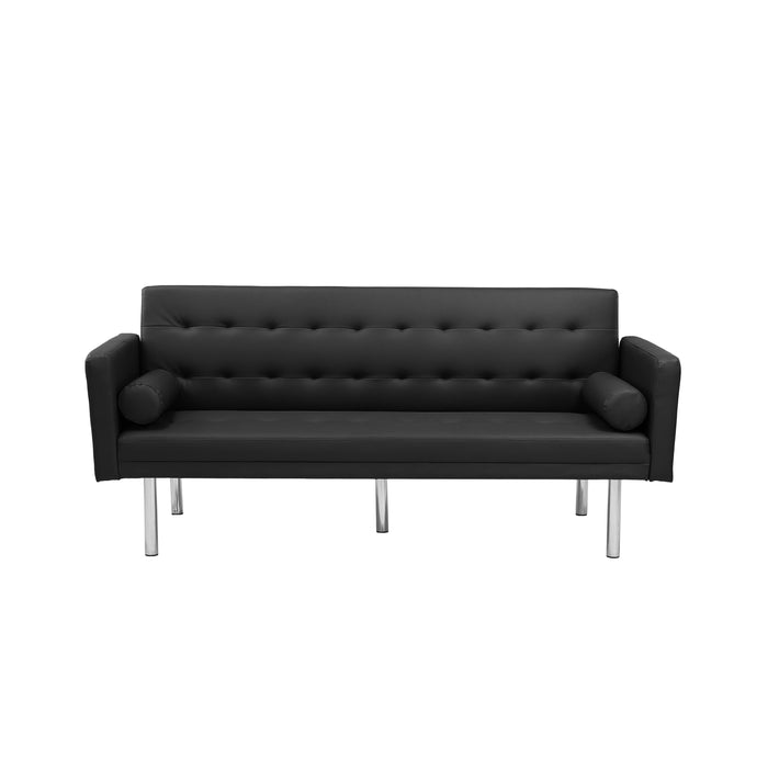 Square arm sleeper sofa