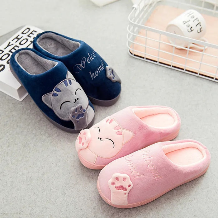 2022 New Fashion Autumn Winter Cotton Slippers Designer Home Indoor Slippers Winter Warm Shoes Womens Cute Plus Plush Slippers