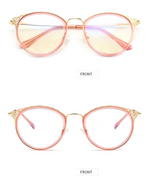 EP Anti-blue radiation glasses Korean version hollow ladies simple