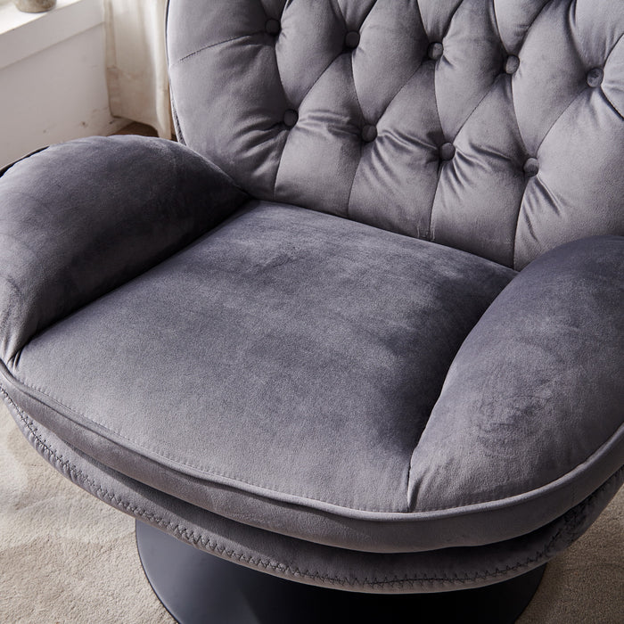 Swivel Leisure Chair velvet lounge chair