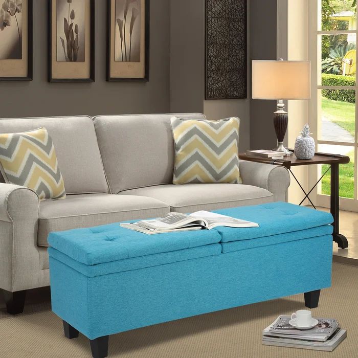 53'' Wide Tufted Rectangle Storage Ottoman