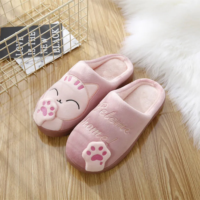 2022 New Fashion Autumn Winter Cotton Slippers Designer Home Indoor Slippers Winter Warm Shoes Womens Cute Plus Plush Slippers