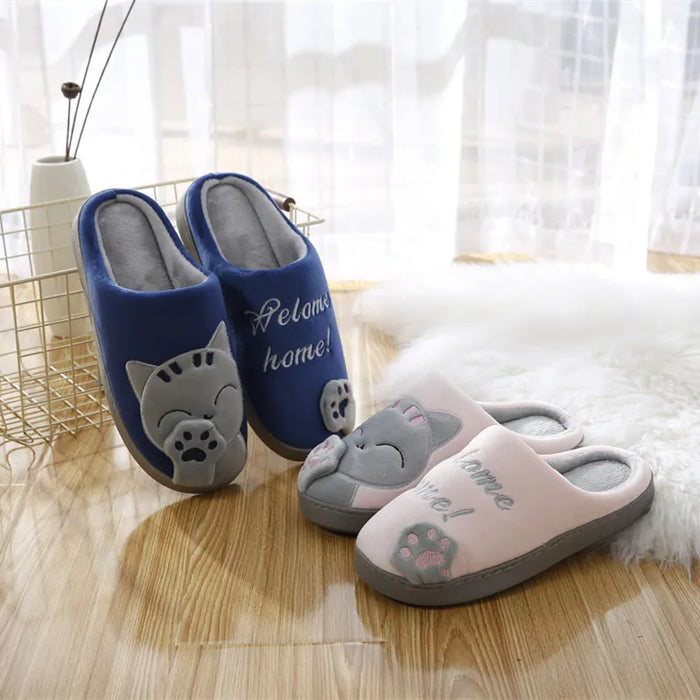 2022 New Fashion Autumn Winter Cotton Slippers Designer Home Indoor Slippers Winter Warm Shoes Womens Cute Plus Plush Slippers