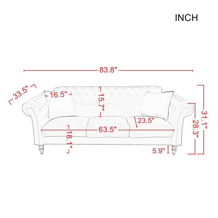 2 pcs Living Room Set  fabric