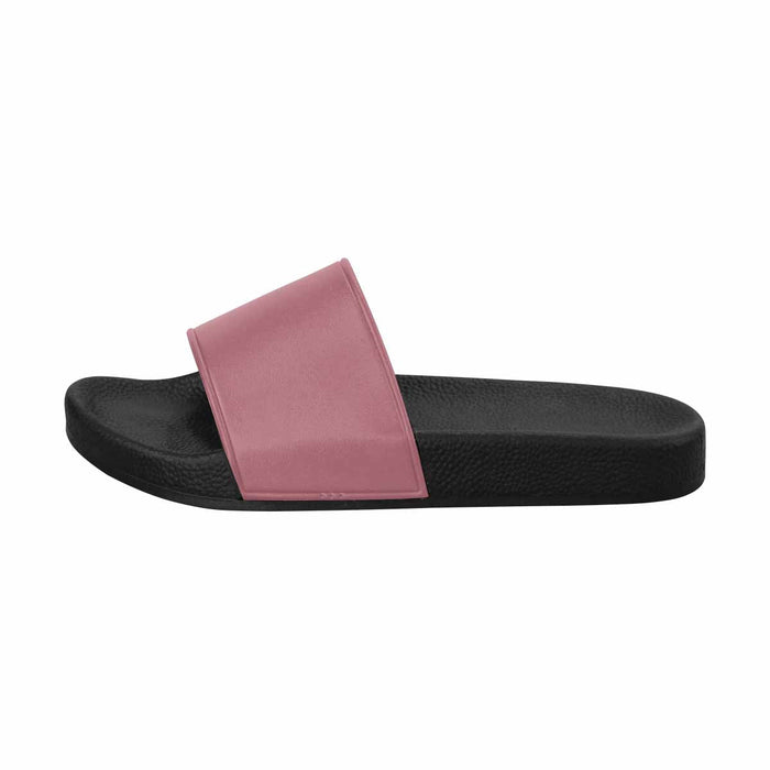 Uniquely You Womens Slide Sandals / Rose Gold Red