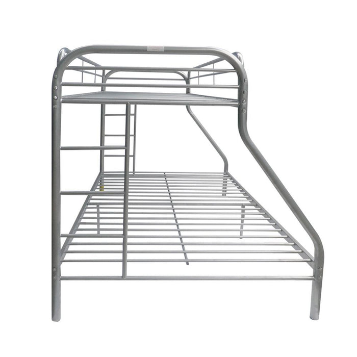 Tritan Bunk Bed (Twin/Full) in Silver