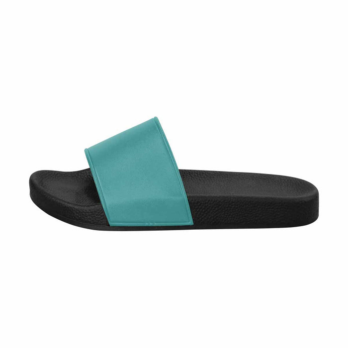 Uniquely You Womens Slide Sandals / Teal Green