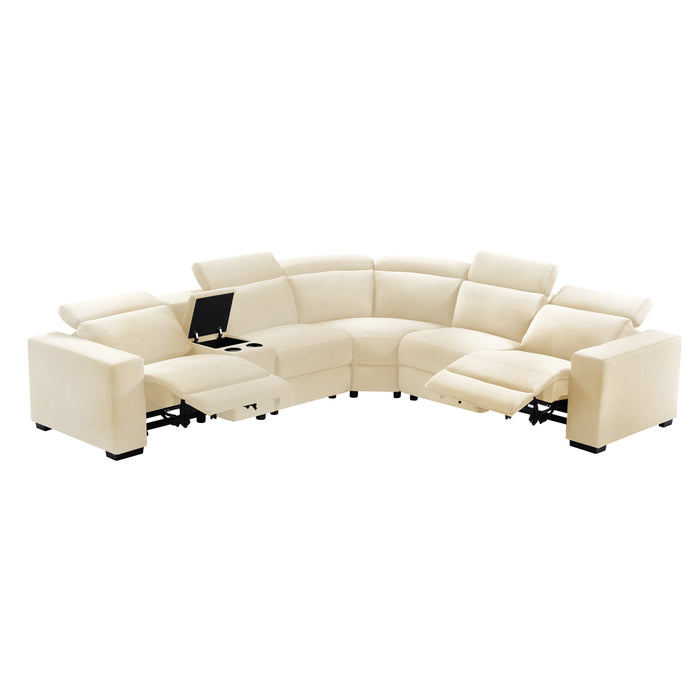 Sectional Electric Recliner Living Room Set.(This product is an oversized item/LTL)