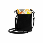 Uniquely You Small Cell Phone Purse, Yellow and Orange Geometric Print