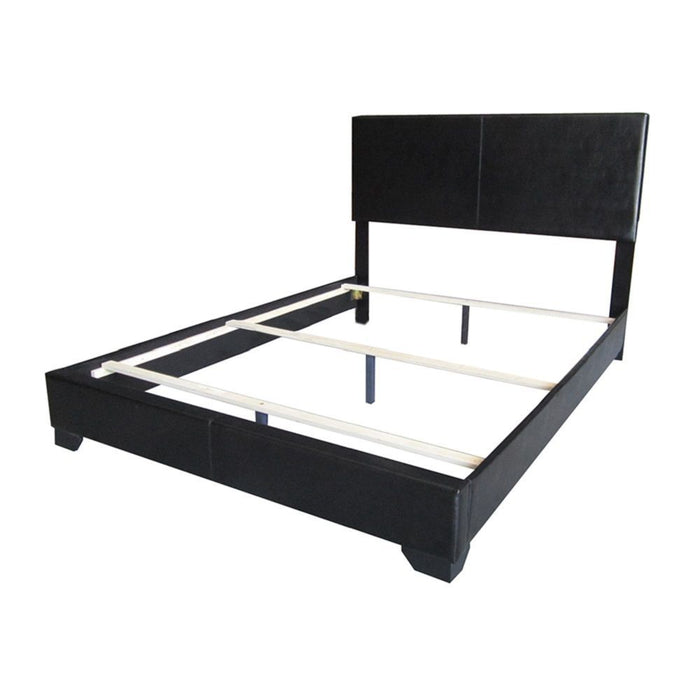 Ireland III Full Bed in Black PU