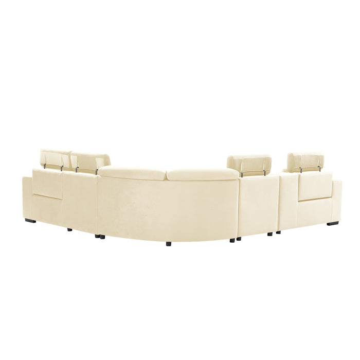 Sectional Electric Recliner Living Room Set.(This product is an oversized item/LTL)