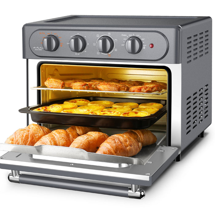 WEESTA Air Fryer Toaster Oven 24 Quart - 7-In-1，with Air Fry, Roast, Toast, Broil & Bake Function