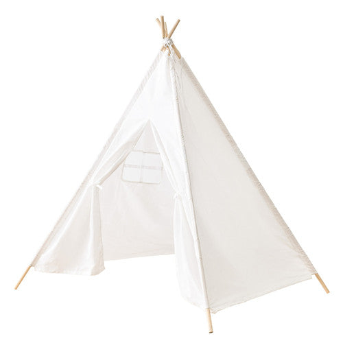 Teepee Tent for Kids - Play Tent for Boy Girl Indoor Outdoor Cotton Canvas Teepee