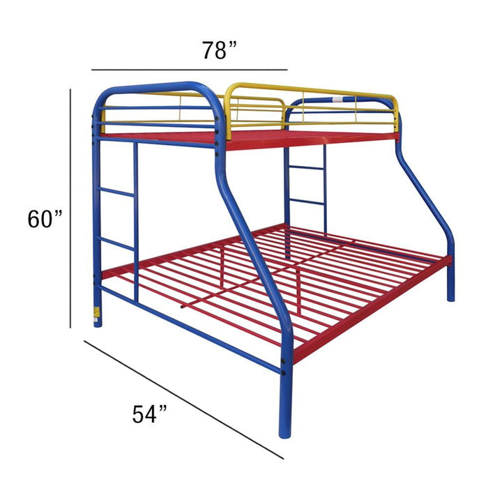 Tritan Bunk Bed (Twin/Full) in Rainbow