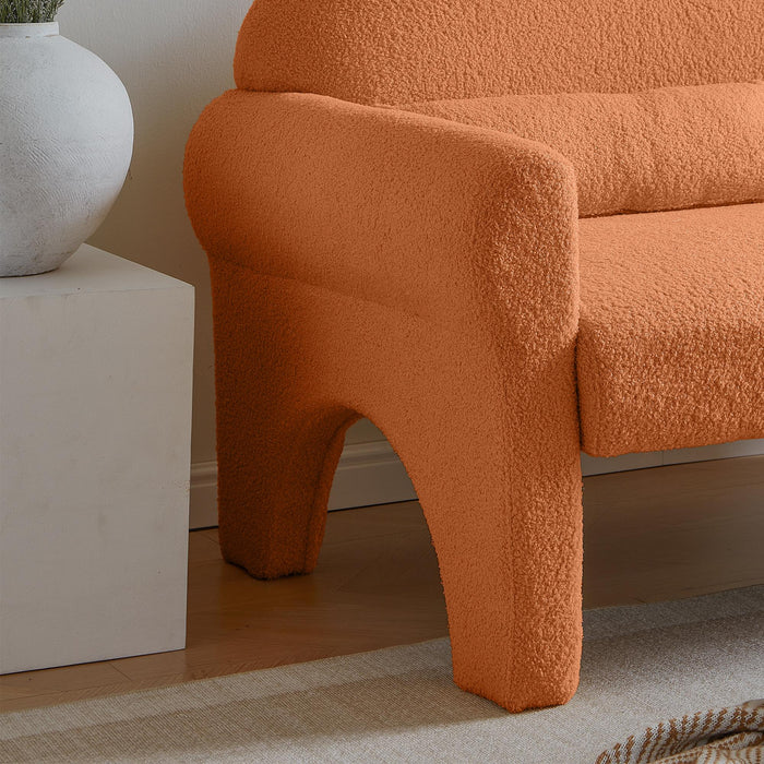 modern teddy fabric loveseat for Living room