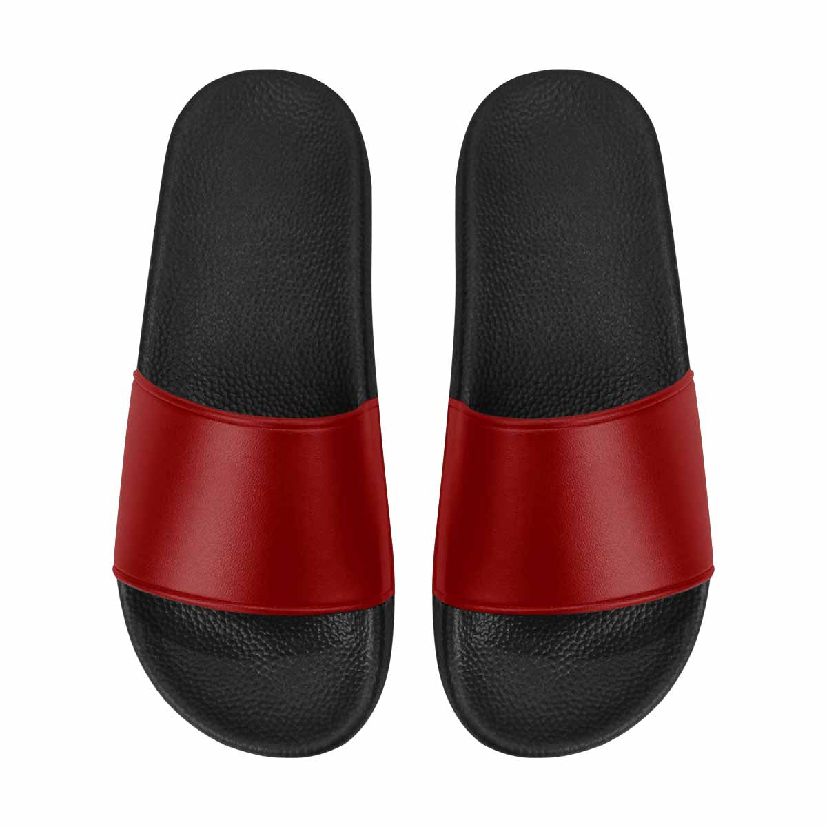 Uniquely You Womens Slide Sandals / Maroon Red