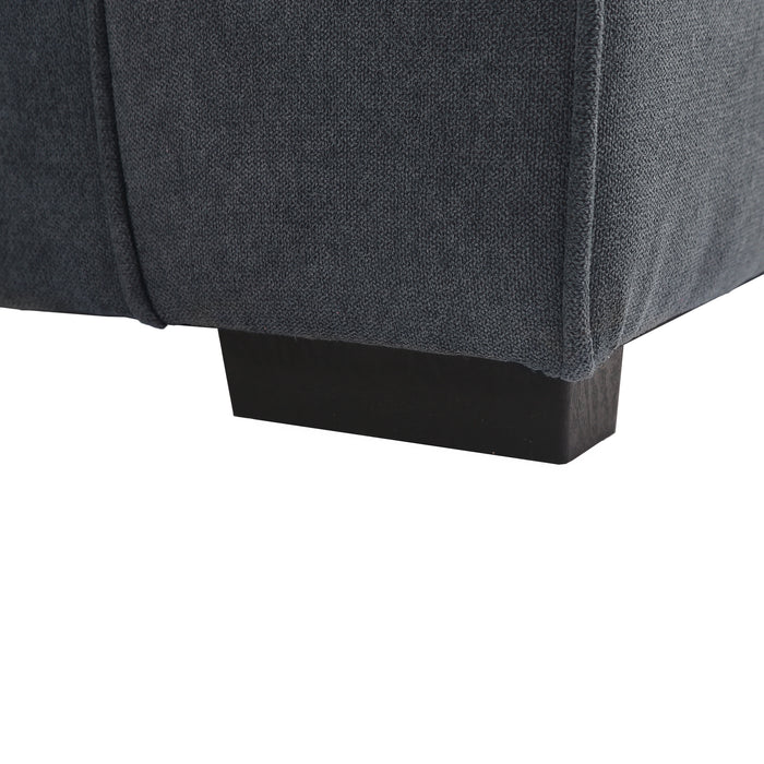 Loveseat Black/Grey fabric