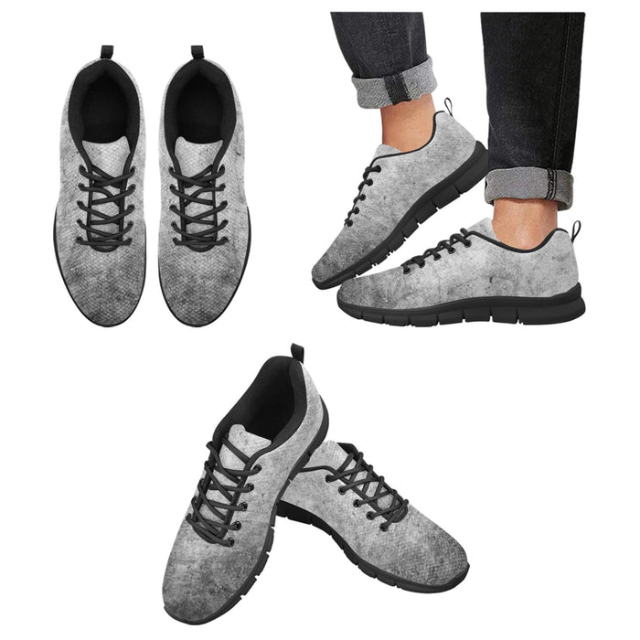 Uniquely You Sneakers for Men, Grey and Black Running Shoes