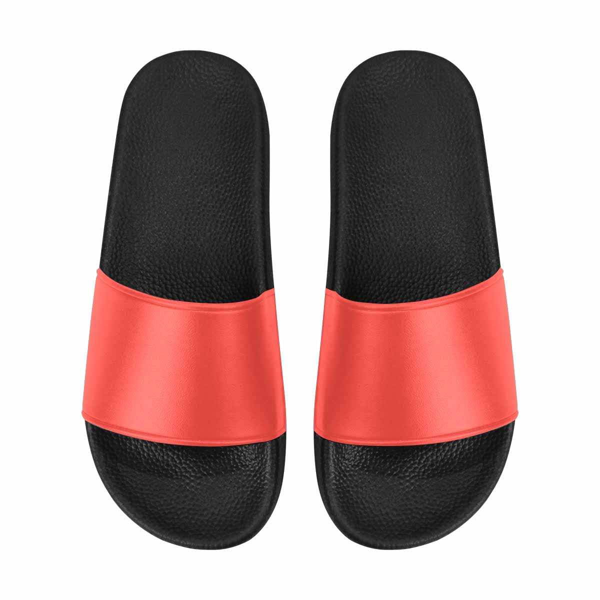 Uniquely You Womens Slide Sandals / Red Orange