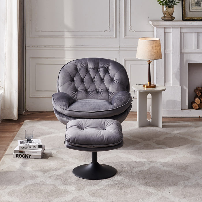 Swivel Leisure Chair velvet lounge chair