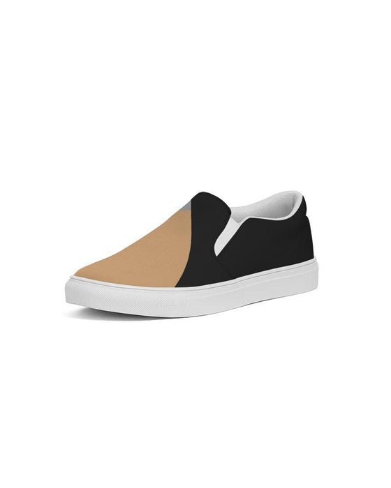 Mens Sneakers, TriColor Low Top Canvas Slip-On Shoes - ZJ5375