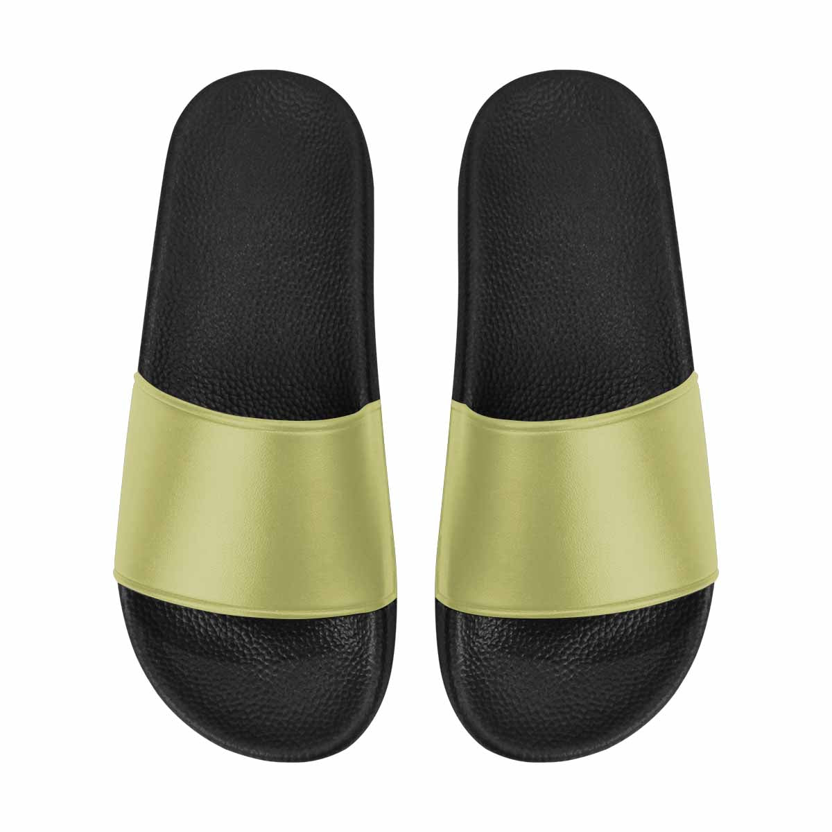 Uniquely You Womens Slide Sandals / Olive Green