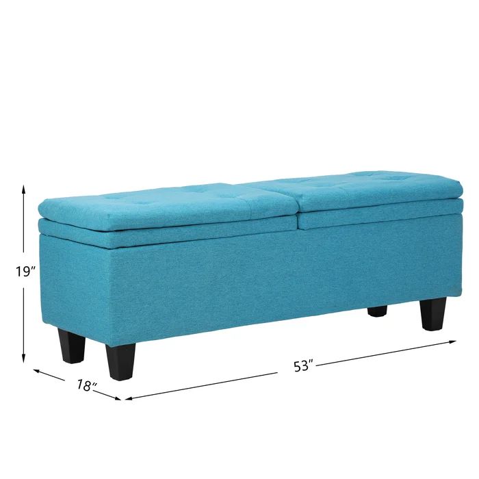 53'' Wide Tufted Rectangle Storage Ottoman