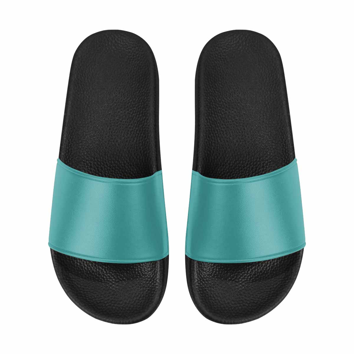 Uniquely You Womens Slide Sandals / Teal Green