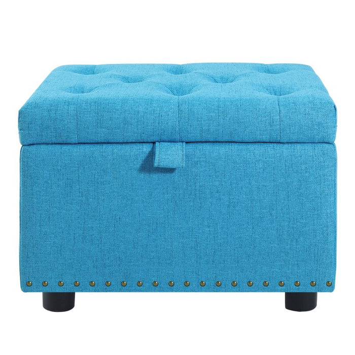 Mydepot 25'' Wide Tufted Rectangle Storage Ottoman with Storage