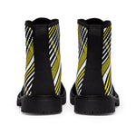 2882Sport™ Para Você Dark Academia Plaid Canvas Boots - Black