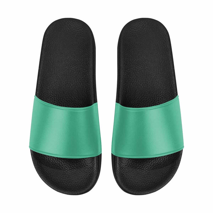 Uniquely You Mens Slide Sandals /   Spearmint Green Flip-Flops