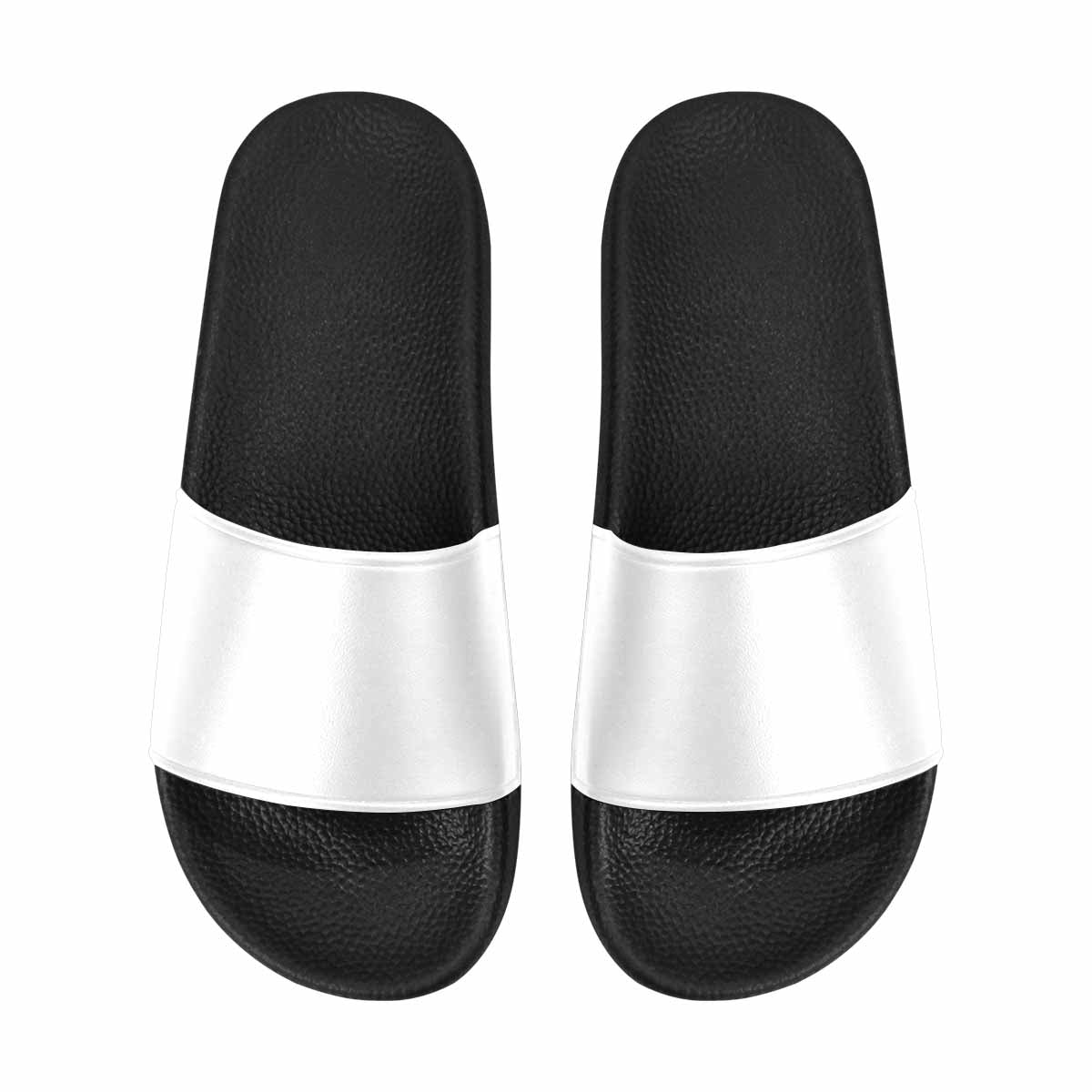 Uniquely You Men's Slide Sandals / White