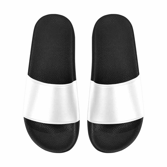 Uniquely You Men's Slide Sandals / White