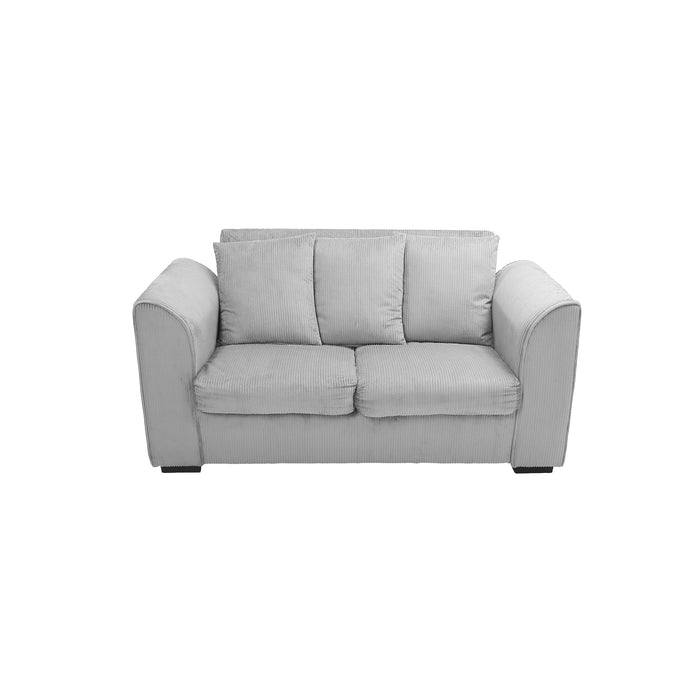 Loveseat Black/Grey fabric