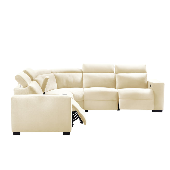 Sectional Electric Recliner Living Room Set.(This product is an oversized item/LTL)