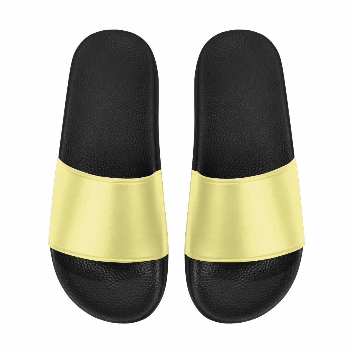 Uniquely You Womens Slide Sandals / Khaki Yellow