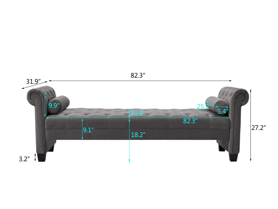 Rectangular Large Sofa Stool