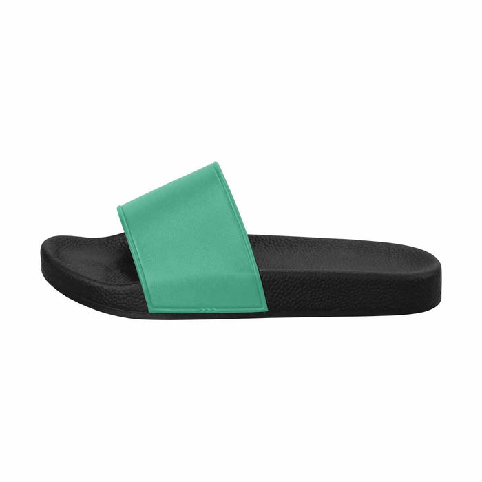 Uniquely You Mens Slide Sandals /   Spearmint Green Flip-Flops