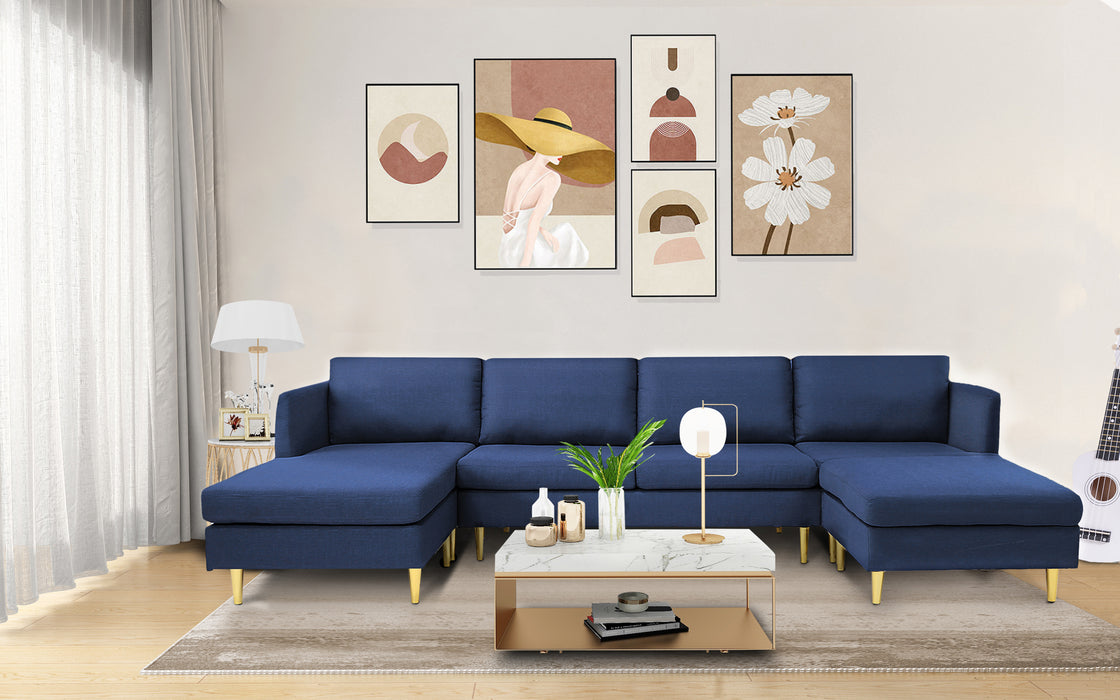 Modern Convertible sectional sofa Polyester