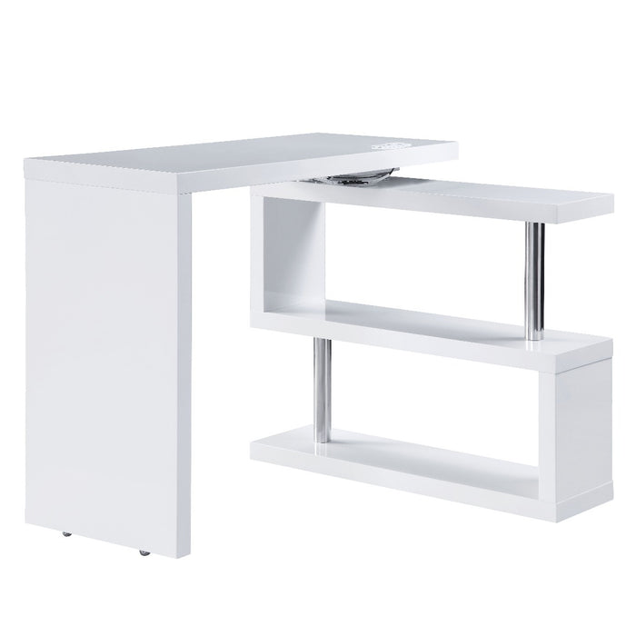 Writing Desk w/USB, White Finish