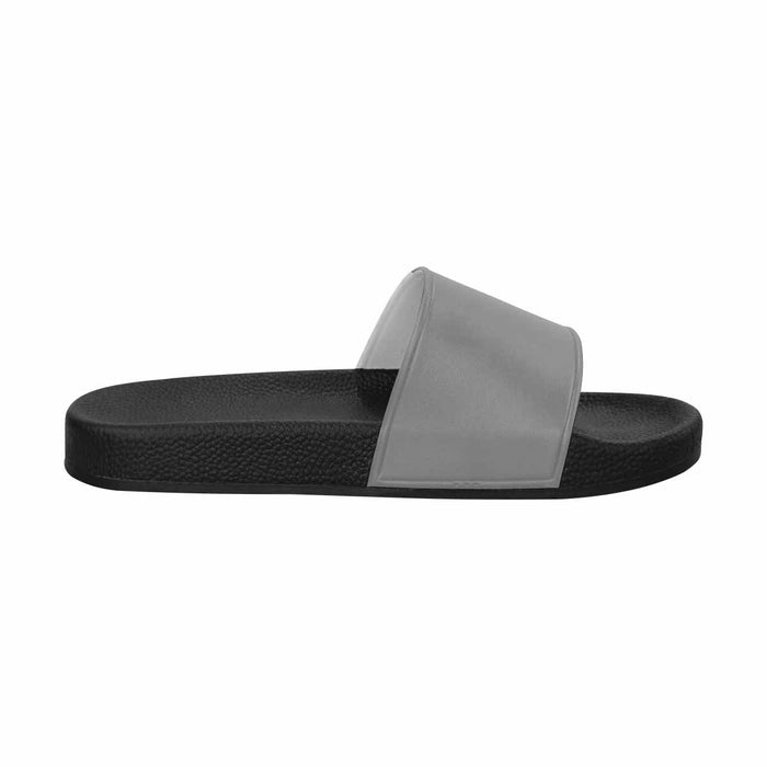 Uniquely You Mens Slide Sandals /   Gray Flip-Flops