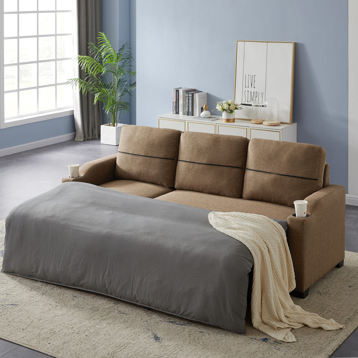 Leisure Pull-out Storage Sofa Chaise Longue Corner Broaching Bed for Living Room