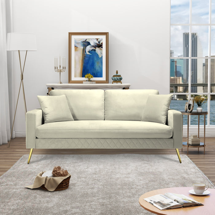 72.4” Square Arm Sofa