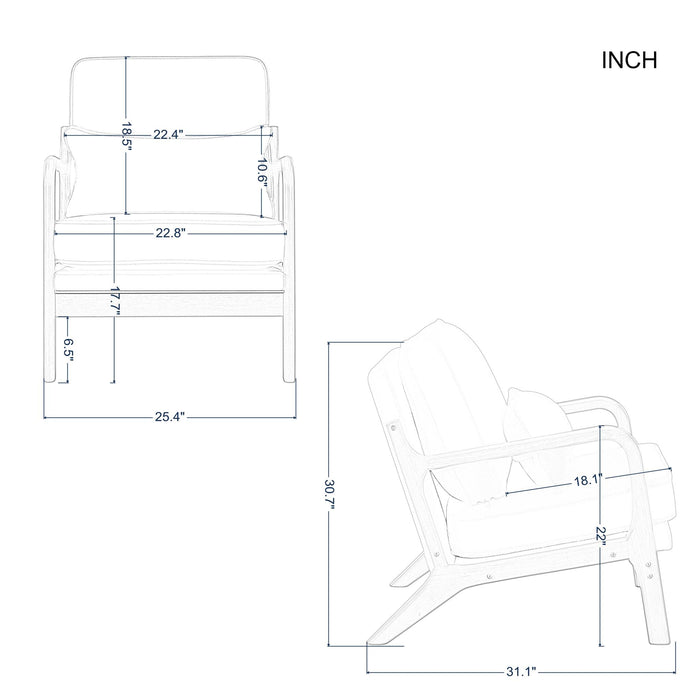 25.4” Accent Chair