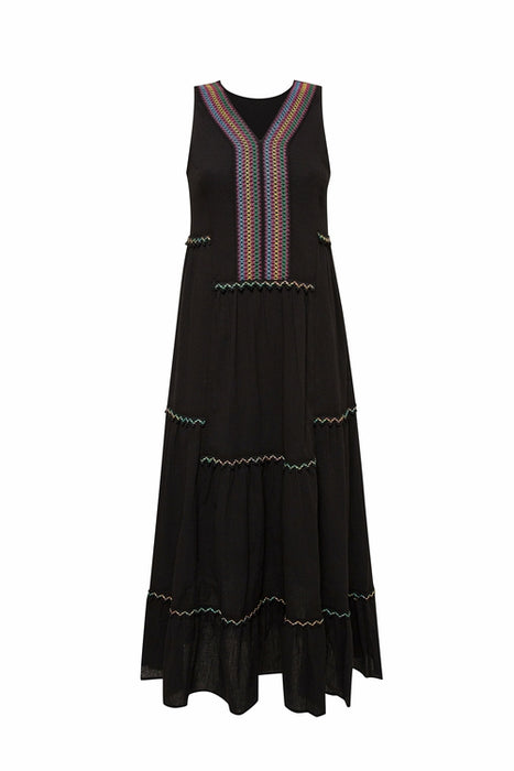 AMALFI MAXI DRESS - BLACK