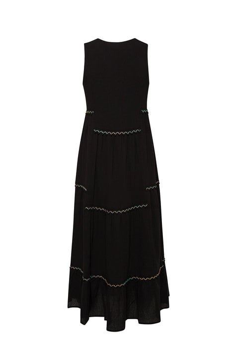 AMALFI MAXI DRESS - BLACK