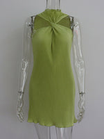 Sexy Off Shoulder Ruched Women Dress Green Dress