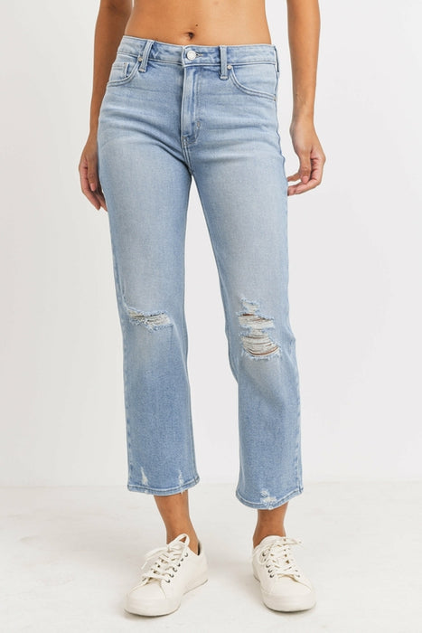 JUST BLACK DENIM STRAIGHT LEG WEEKEND JEAN